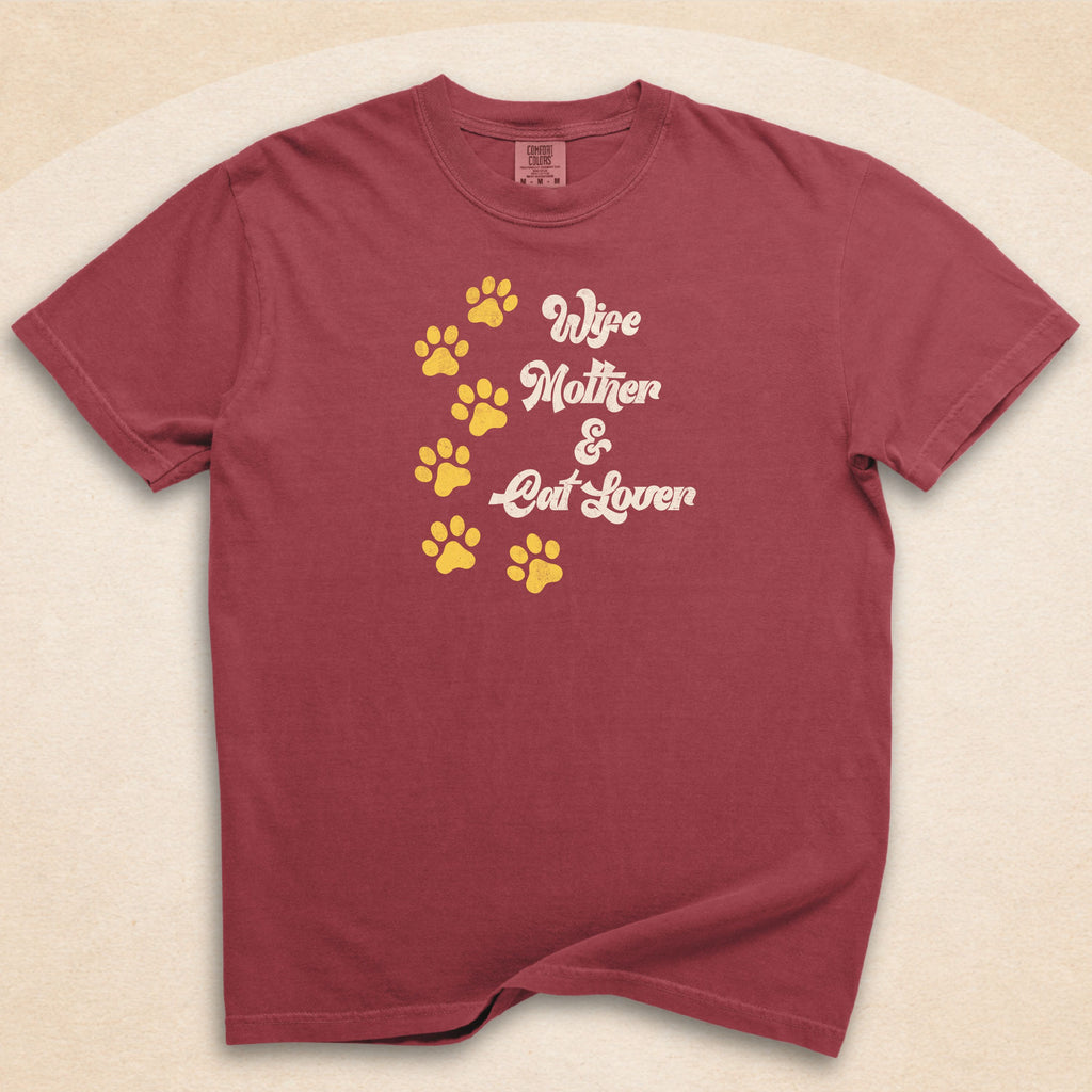 Wife, Mother & Cat Lover T-Shirt
