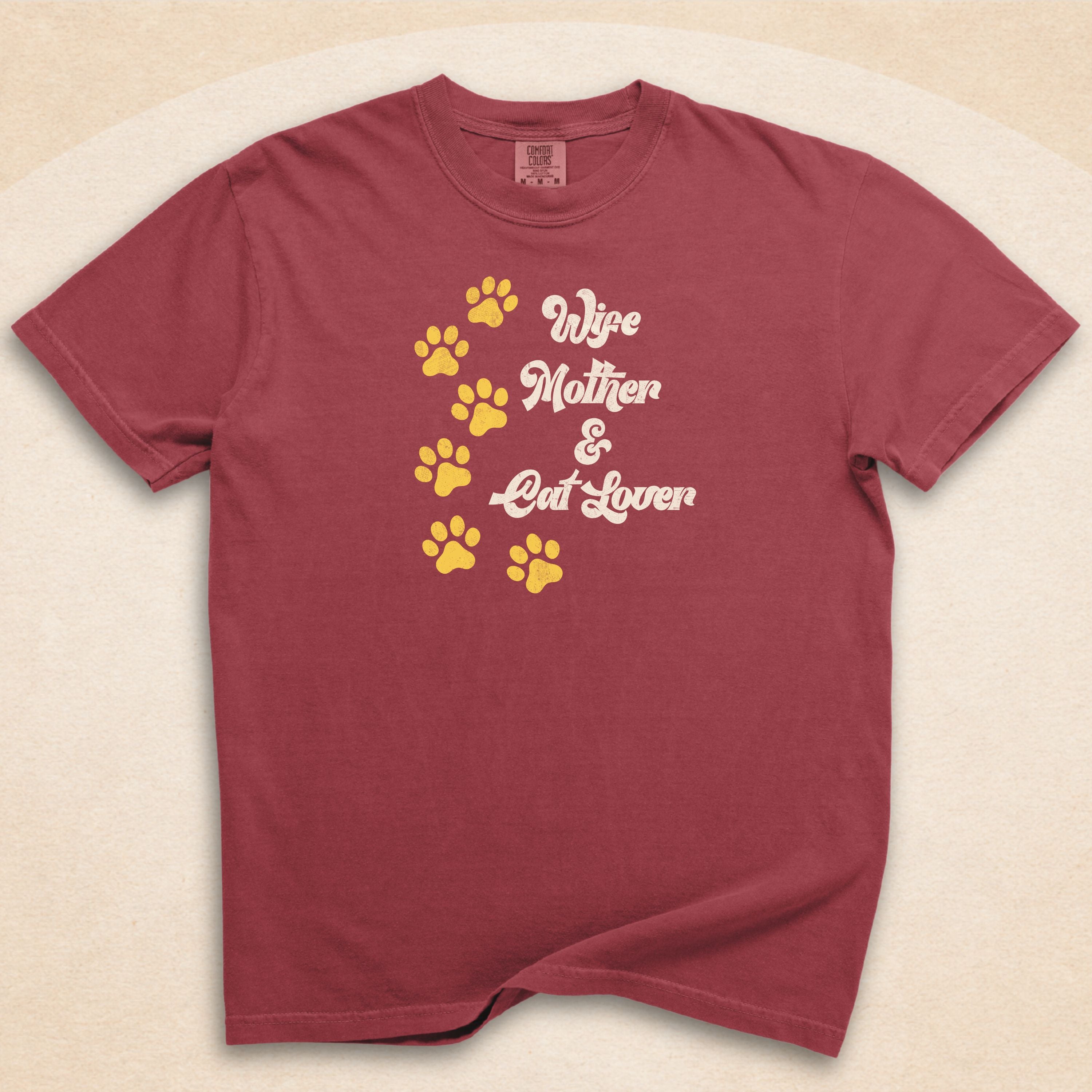 Wife, Mother & Cat Lover T-Shirt