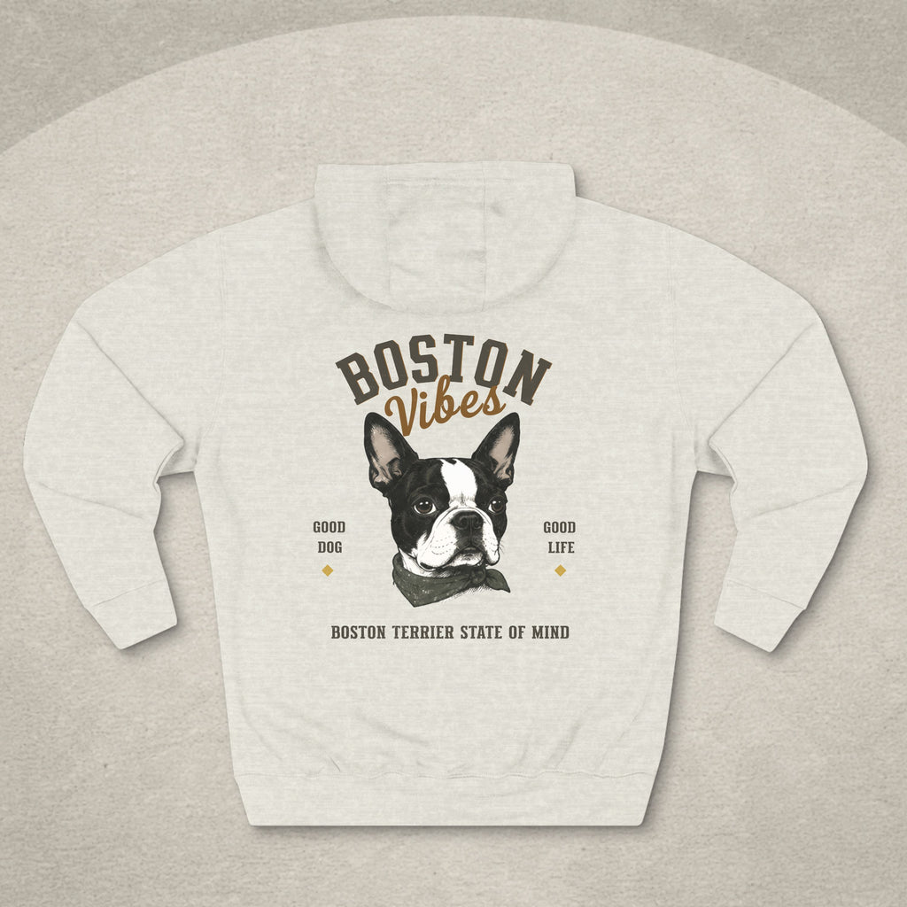 Boston Terrier Vibes Hoodie