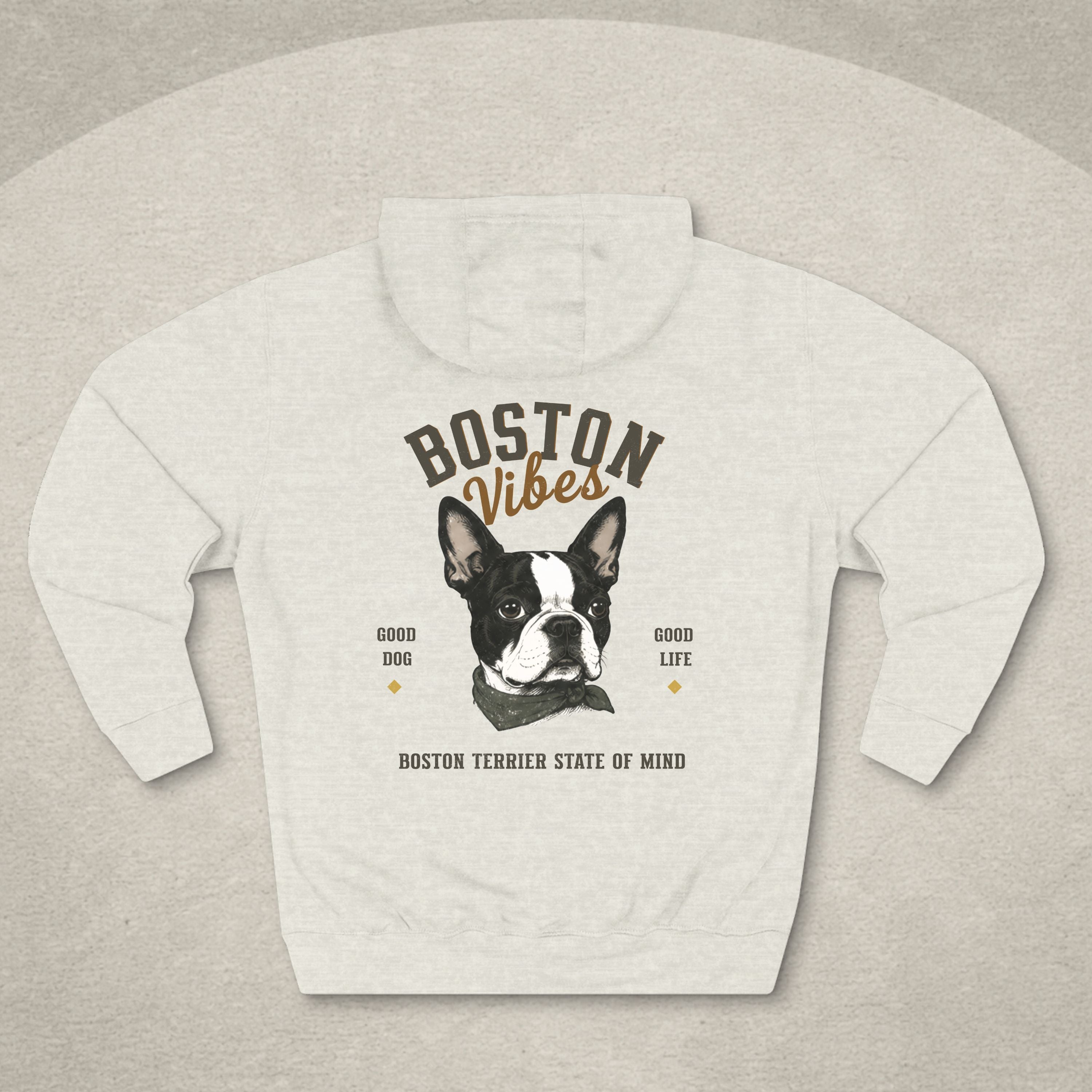 Boston Terrier Vibes Hoodie