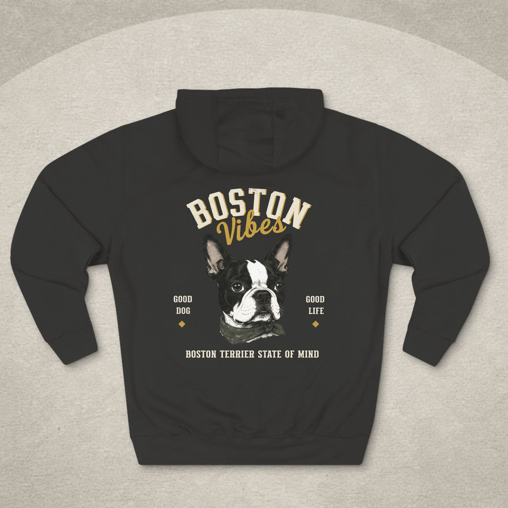 Boston Terrier Vibes Hoodie