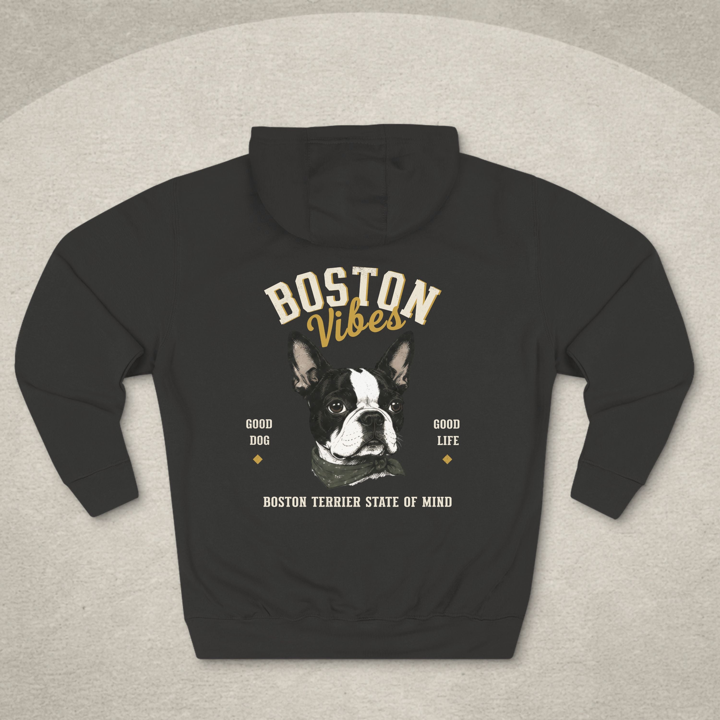 Boston Terrier Vibes Hoodie