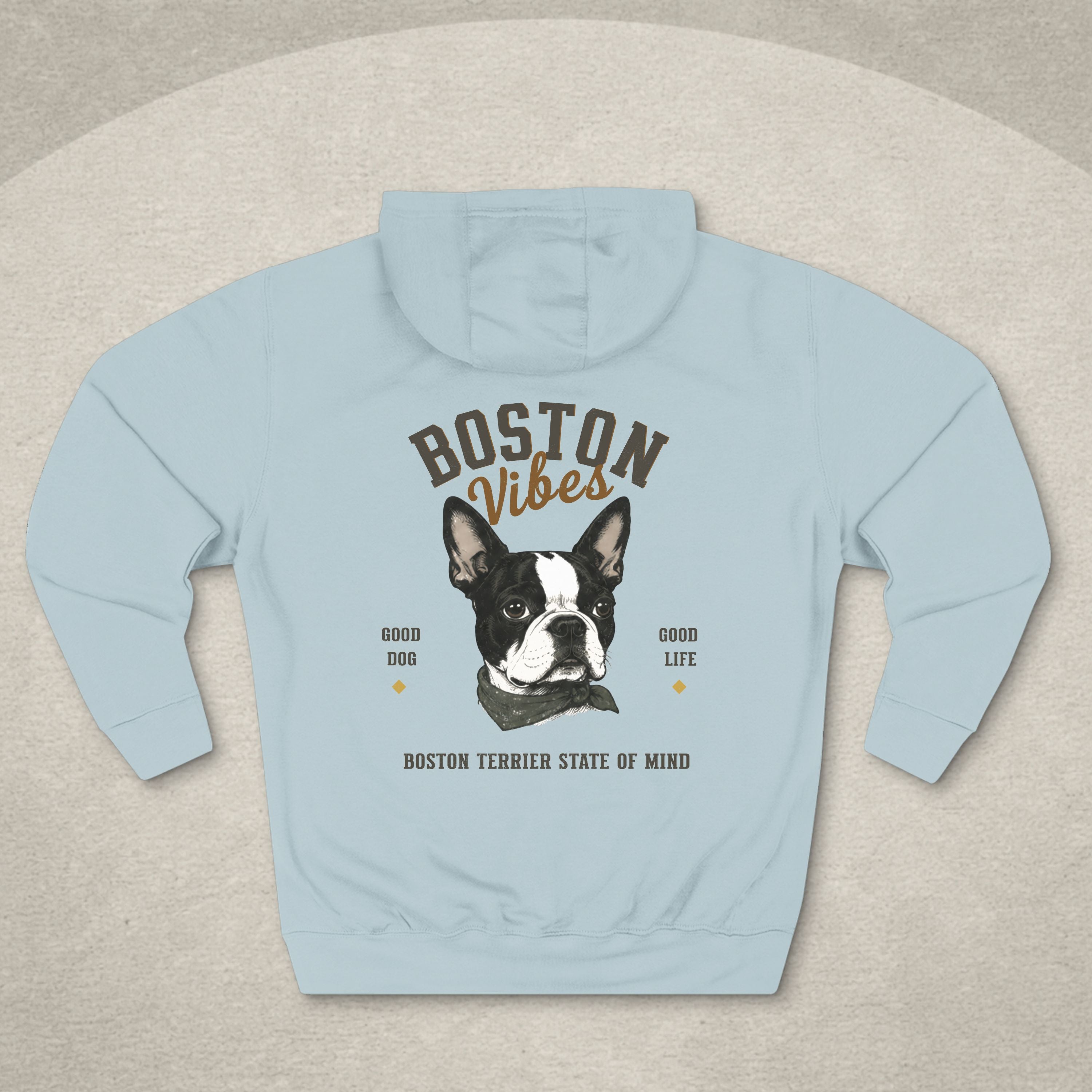 Boston Terrier Vibes Hoodie