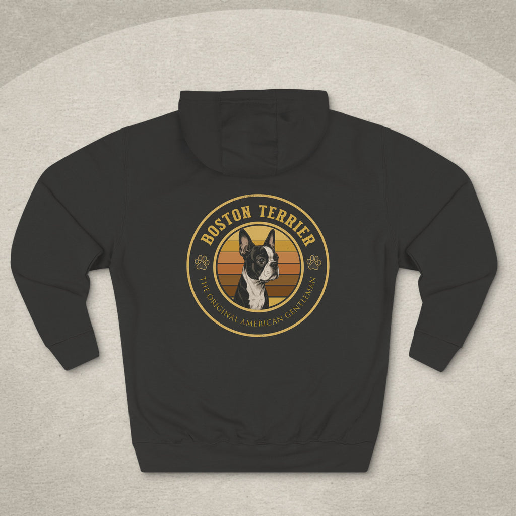 Boston Terrier Badge Hoodie