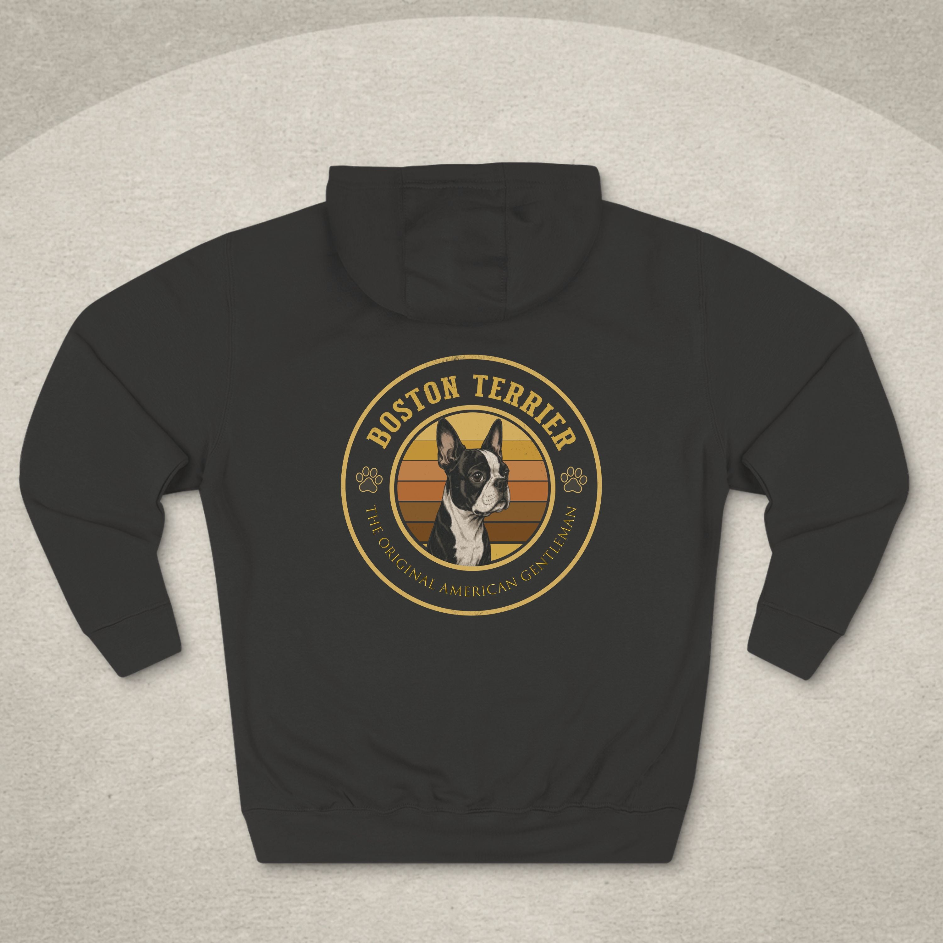 Boston Terrier Badge Hoodie