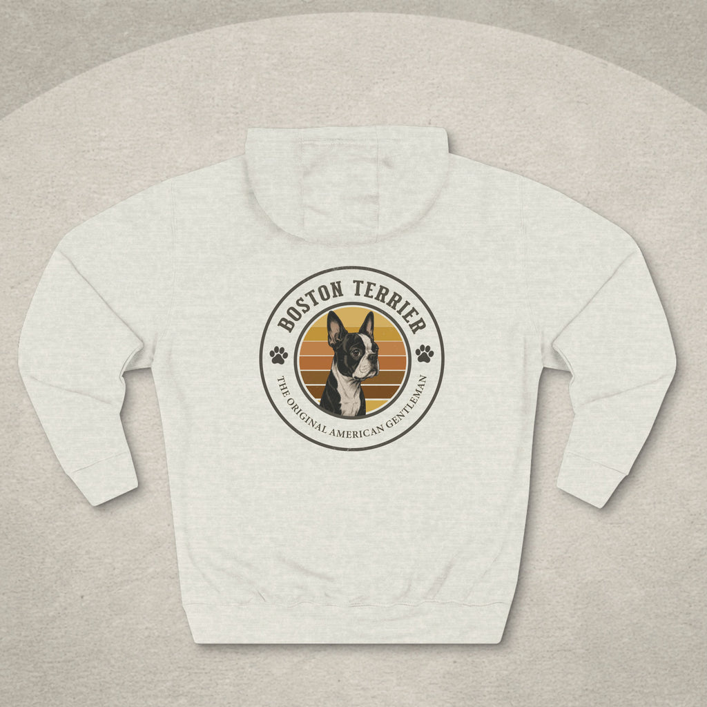 Boston Terrier Badge Hoodie