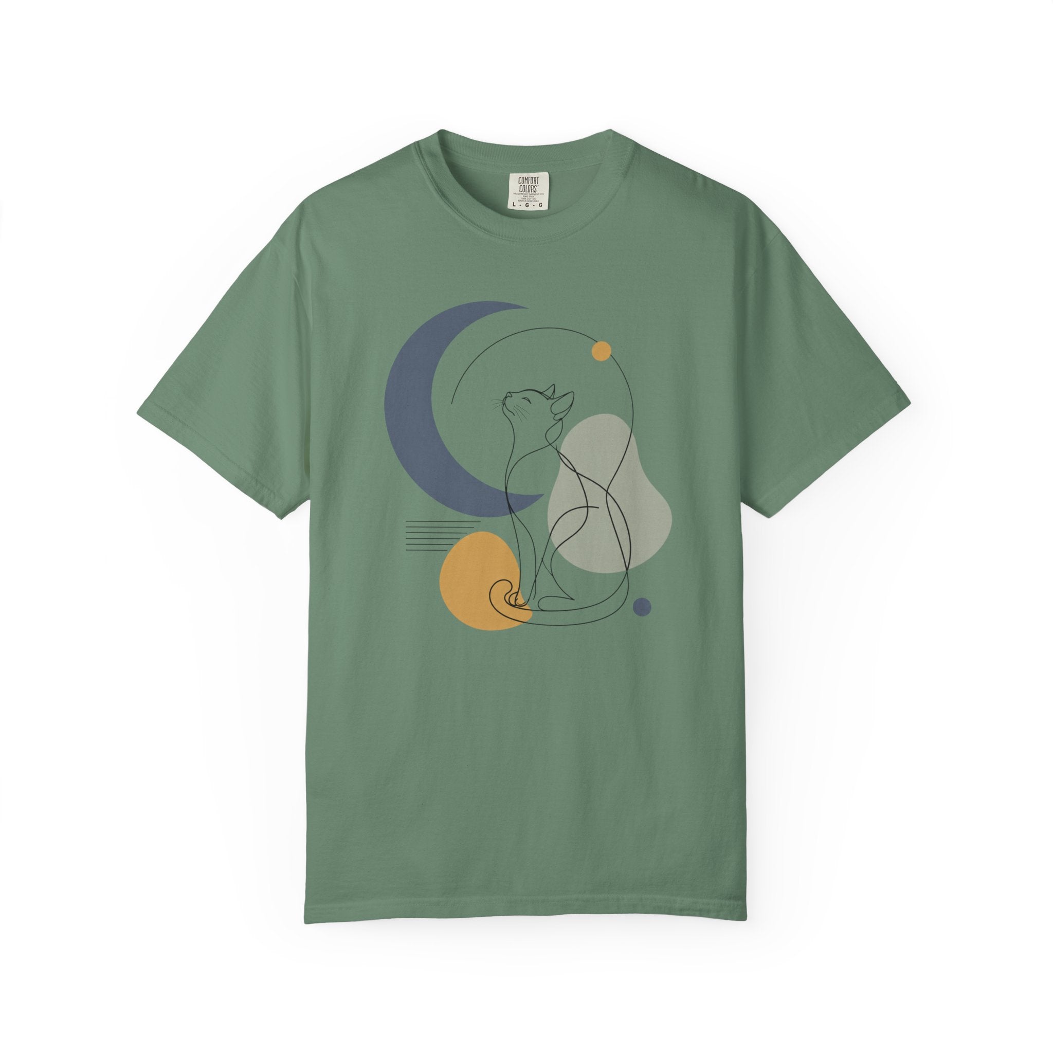 Stargazing Cat Silhouette T-Shirt