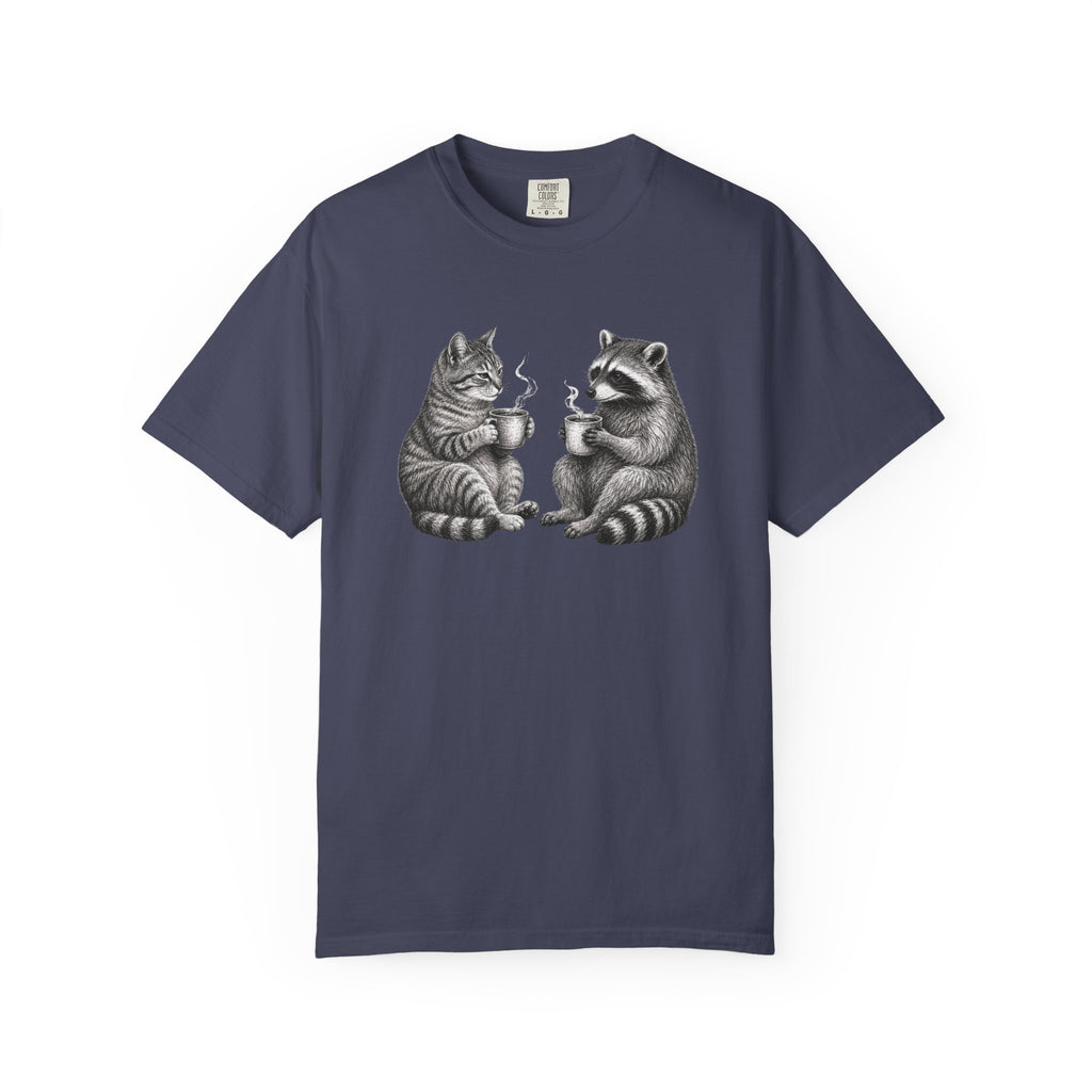 Morning Gossip Cat T-Shirt