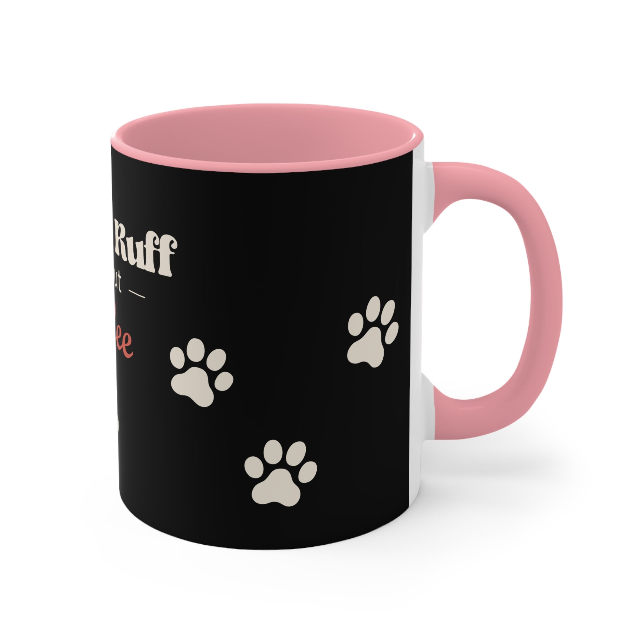 Life Is Ruff Without Coffee Dog Mug — Retro Style Accent Mug