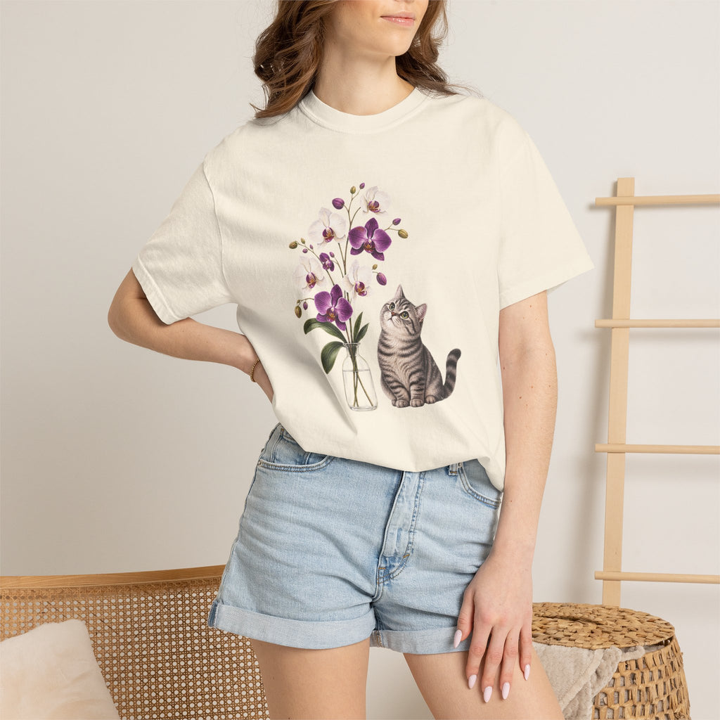 Whispers of Orchid Cat T-Shirt