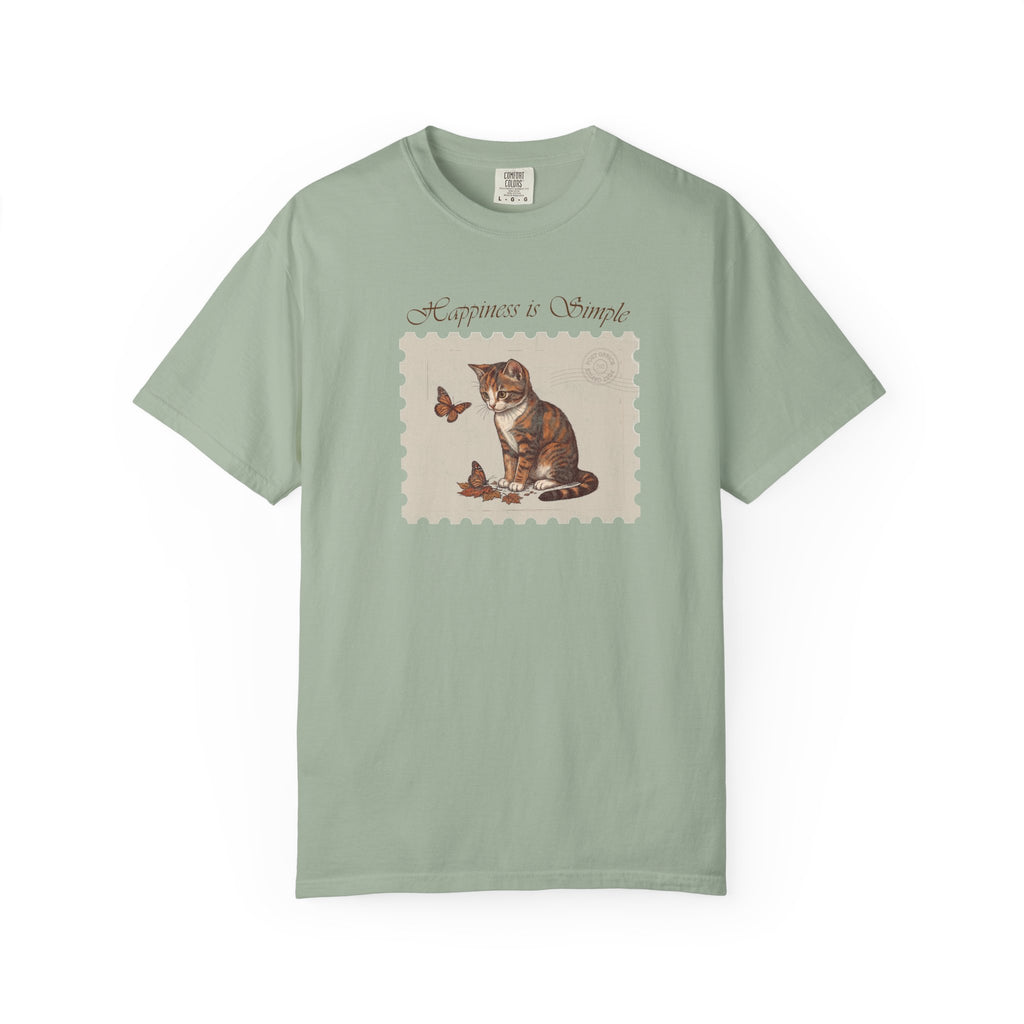 Happiness Is Simple Cat T-Shirt