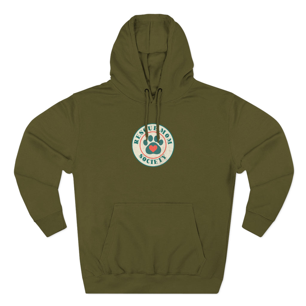 Rescue Society Retro Pet Lover Hoodie - Distressed Graphic