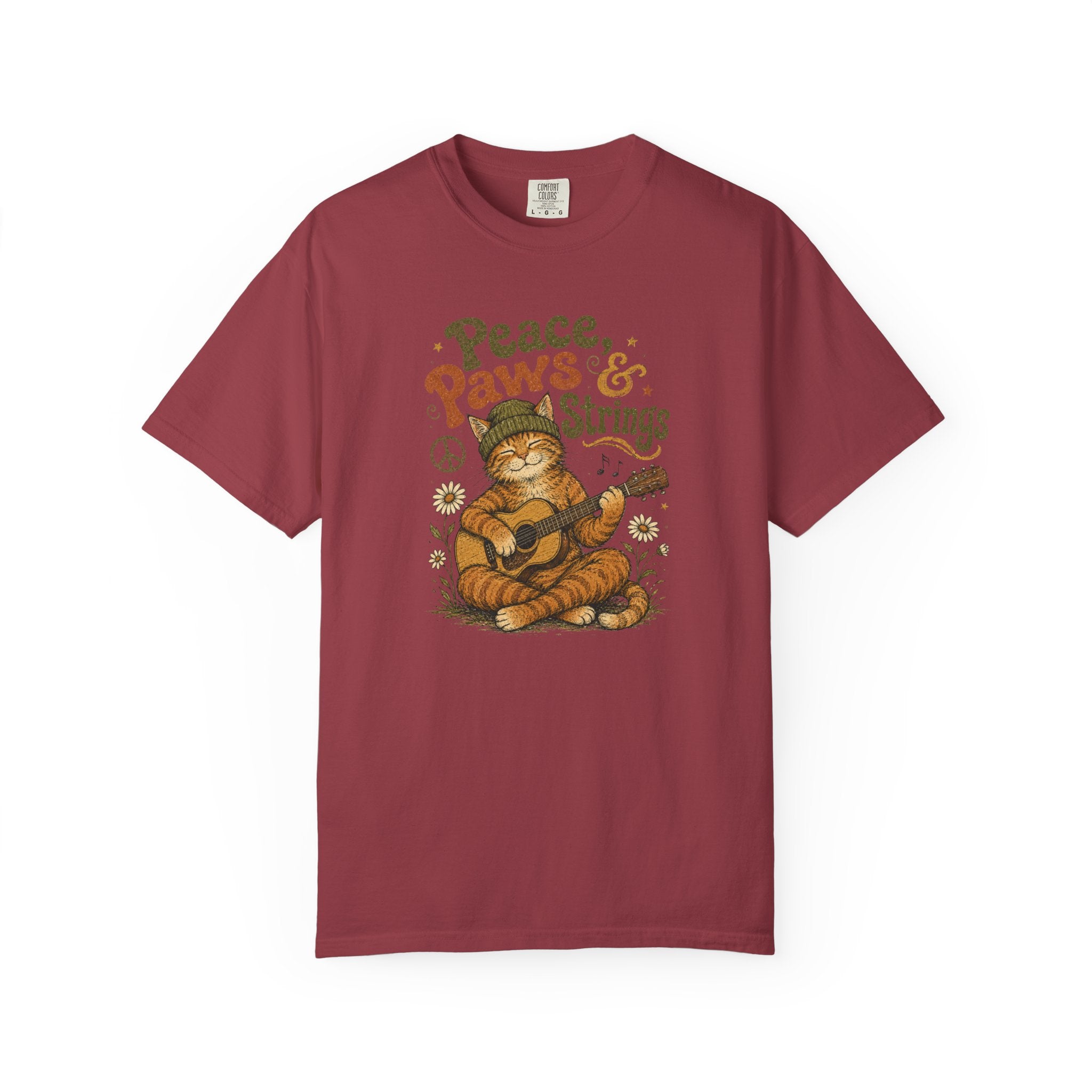Peace Paws & Strings Cat T-Shirt