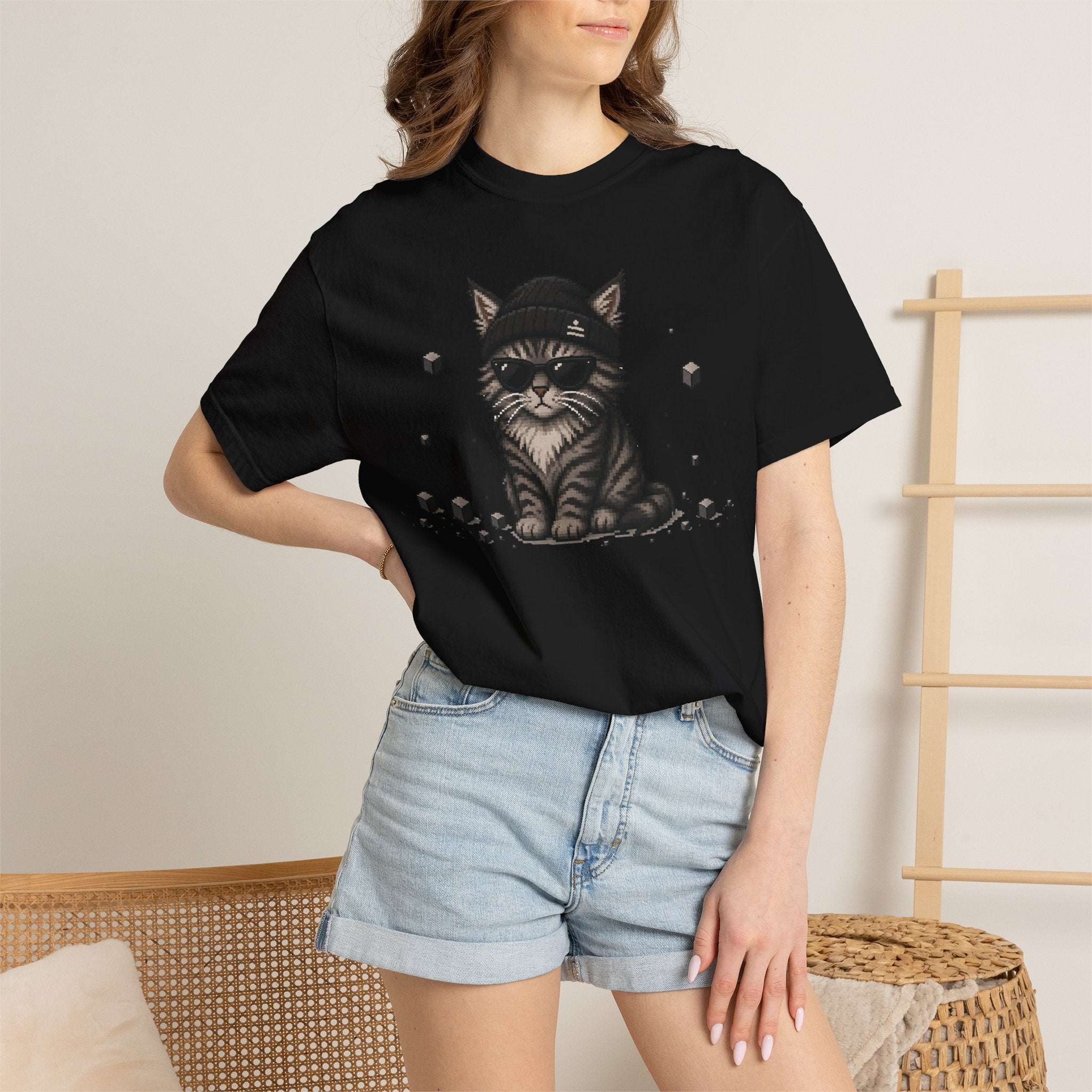 8-Bit Attitude Cat T-Shirt