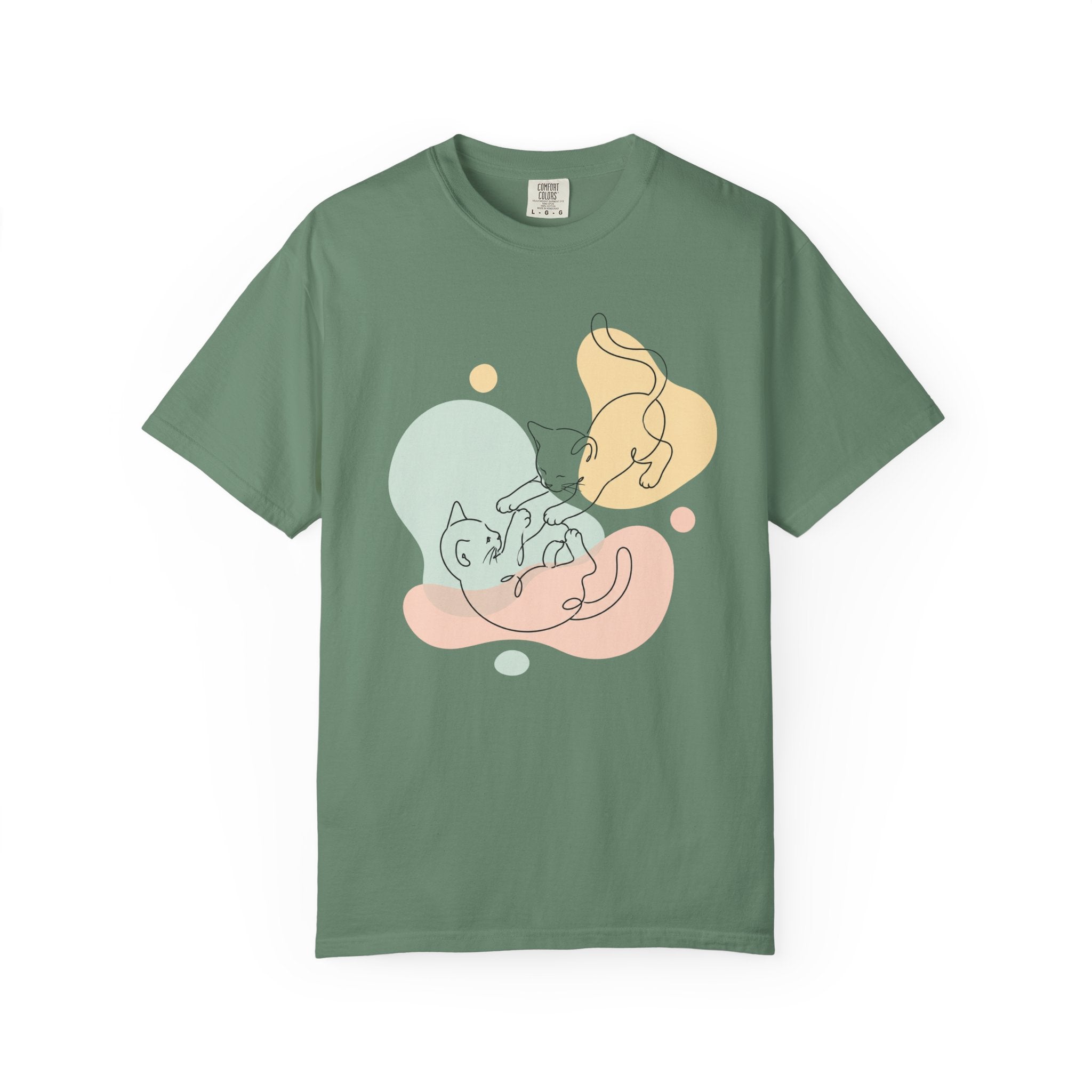 Playful Kittens Silhouette T-Shirt