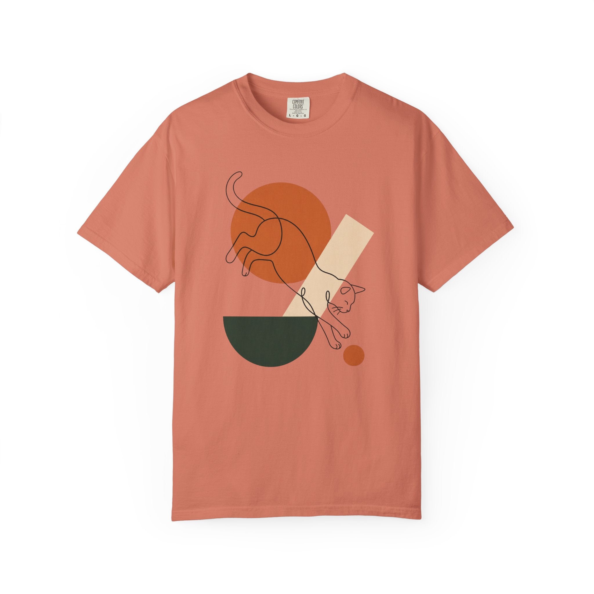 Playful Pounce Cat Silhouette T-Shirt