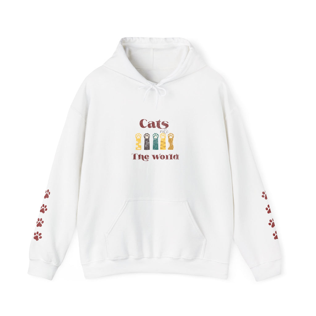 Retro Funny Cat Lover Hoodie — Vintage Style Cat Graphic Sweatshirt