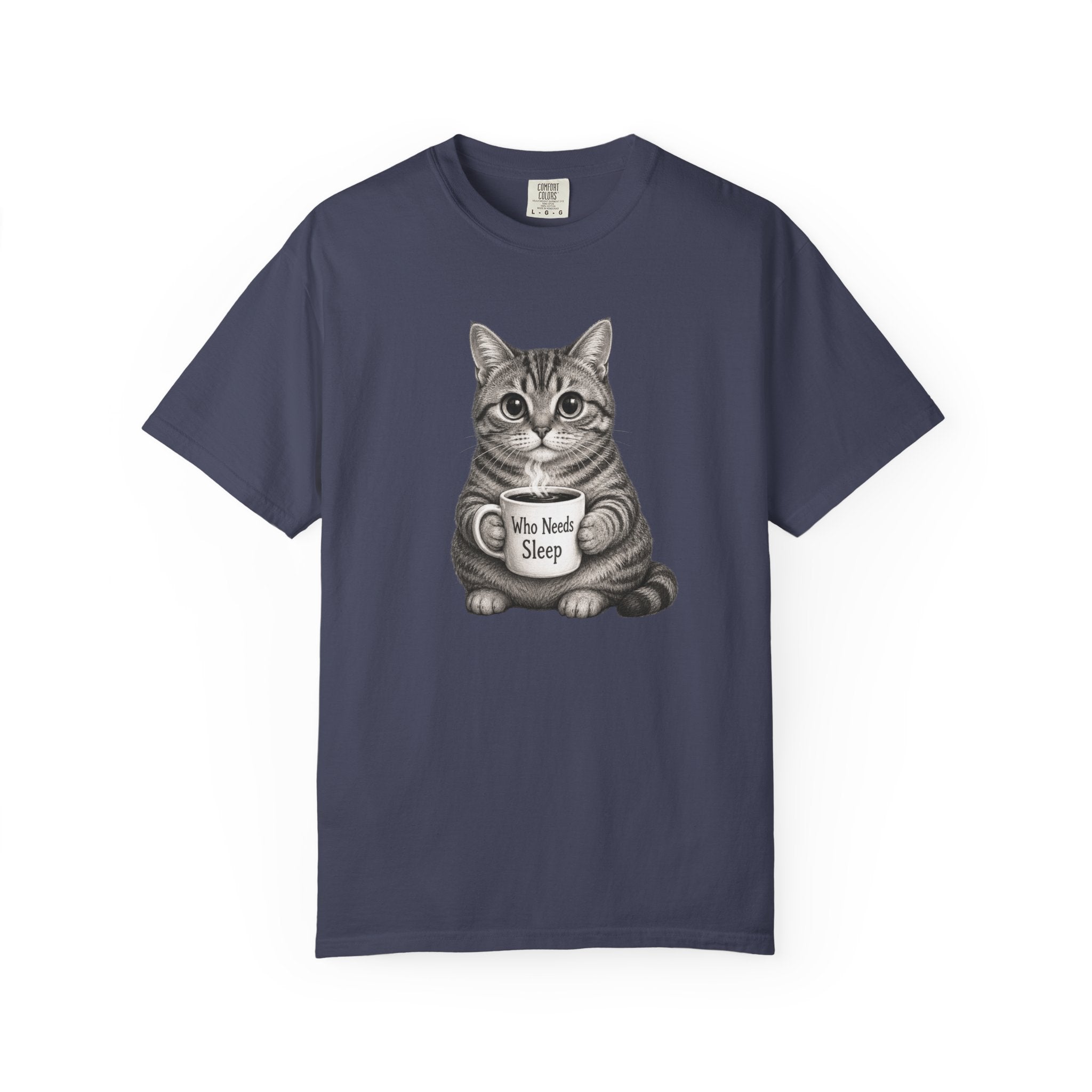 Who Needs Sleep Cat T-Shirt