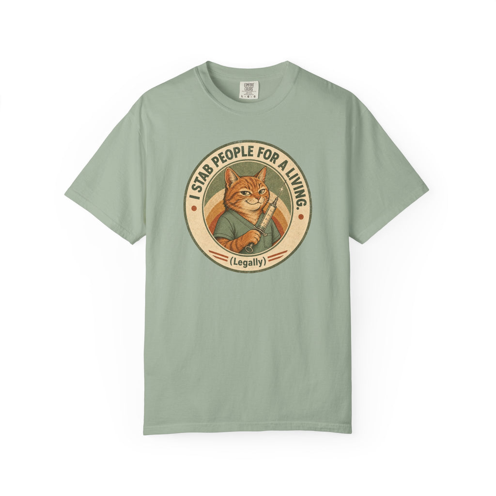I Stab People For A Living Cat T-Shirt