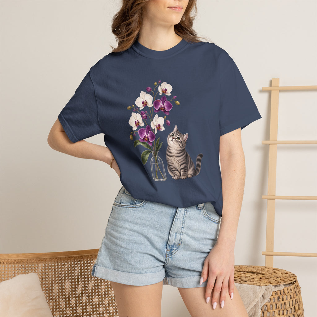Whispers of Orchid Cat T-Shirt