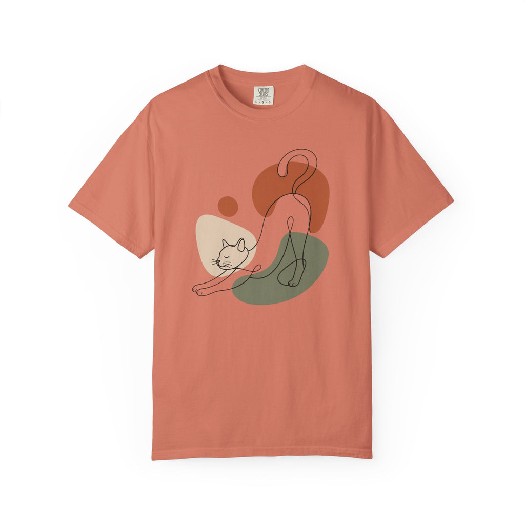 Stretching Cat Silhouette T-Shirt