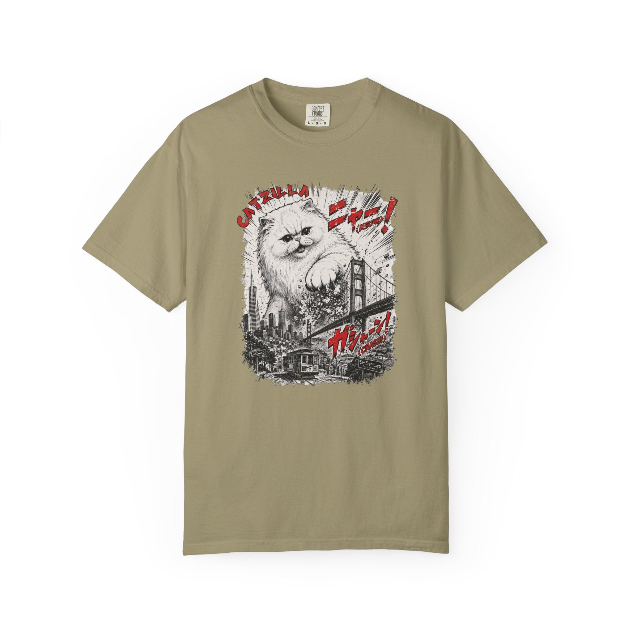 Cat-zilla In San Francisco Cat T-Shirt