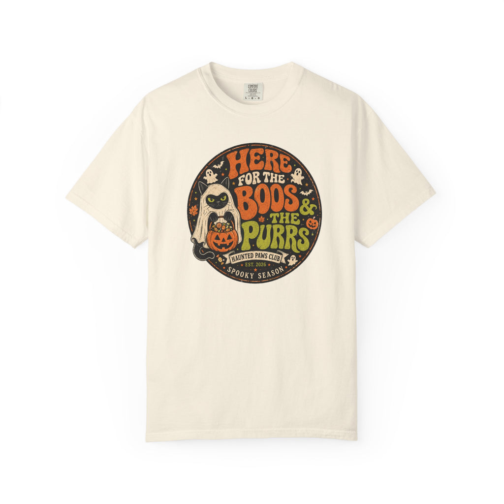 Here For The Boos And Purrs Cat T-Shirt