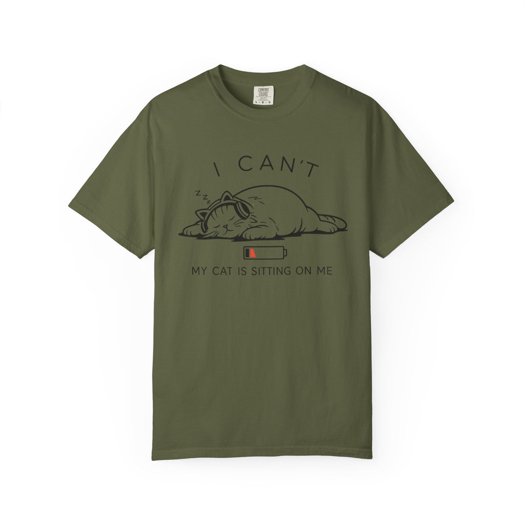 I Can't, My Cat Is Sitting On Me T-Shirt