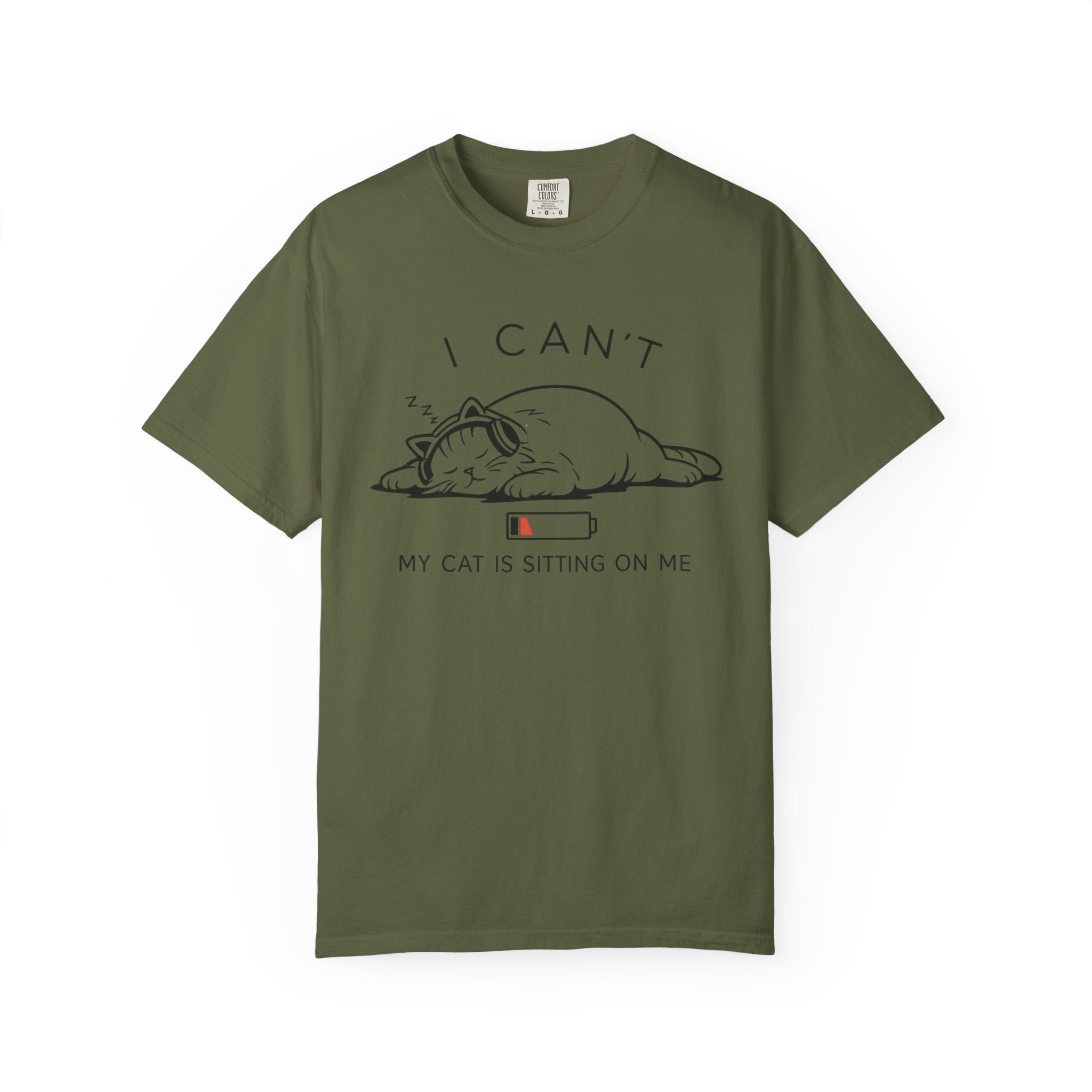 I Can't, My Cat Is Sitting On Me T-Shirt