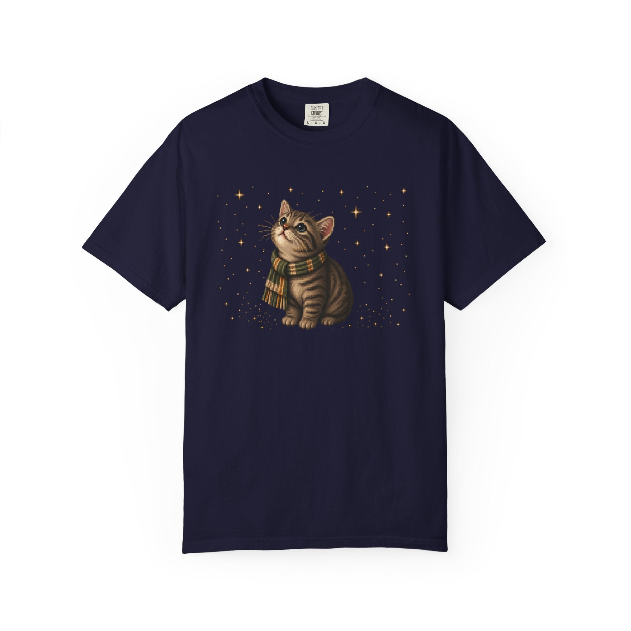 Pixel Star Gazer Cat T-Shirt