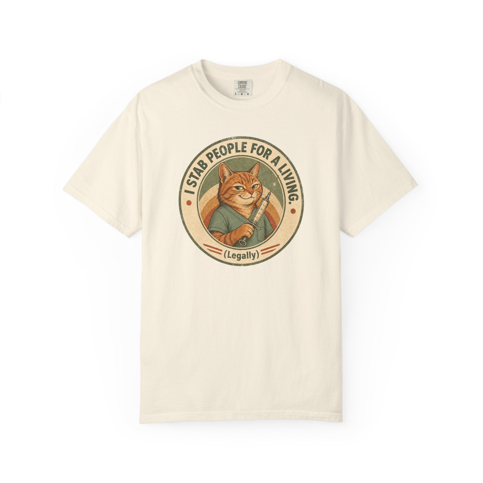 I Stab People For A Living Cat T-Shirt