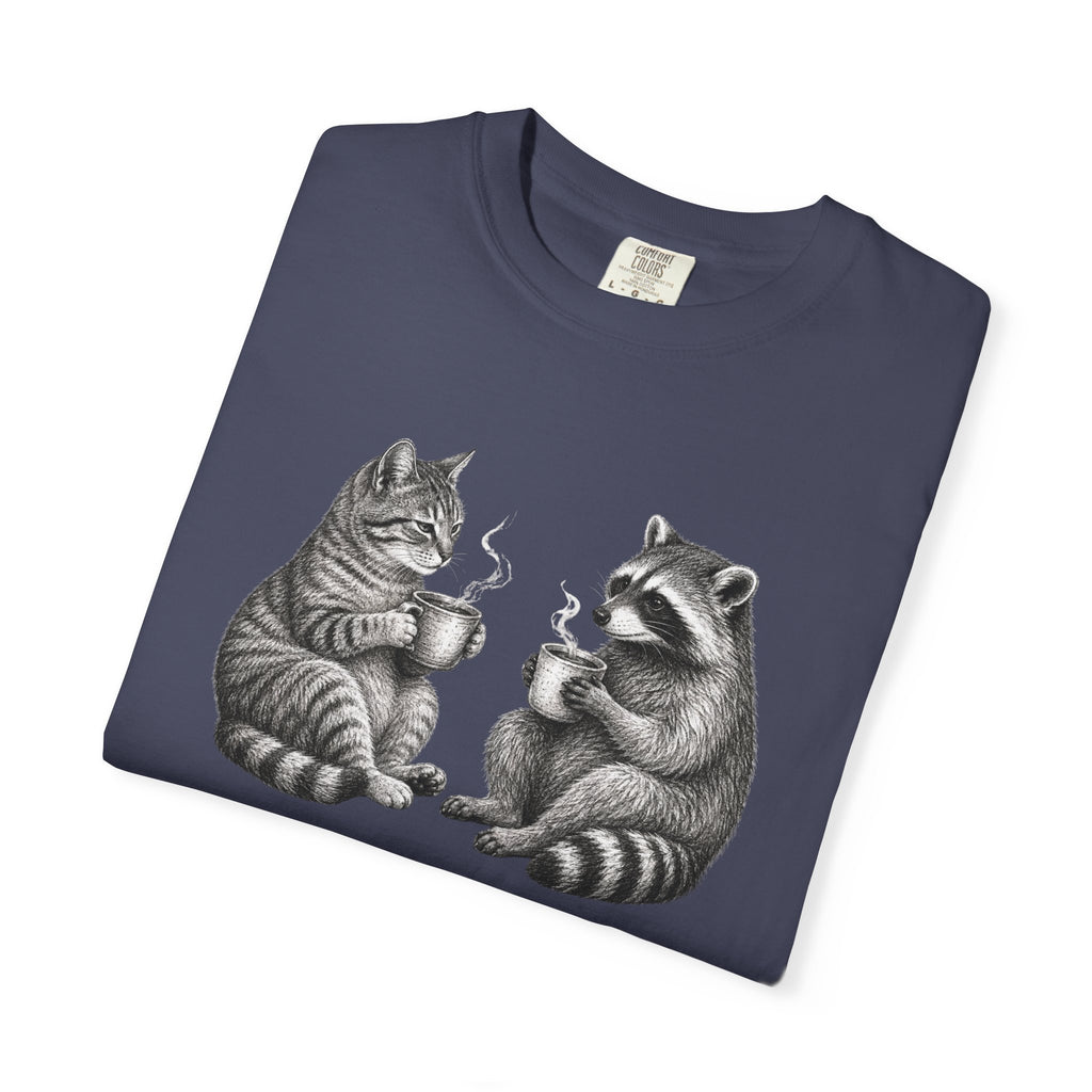 Morning Gossip Cat T-Shirt