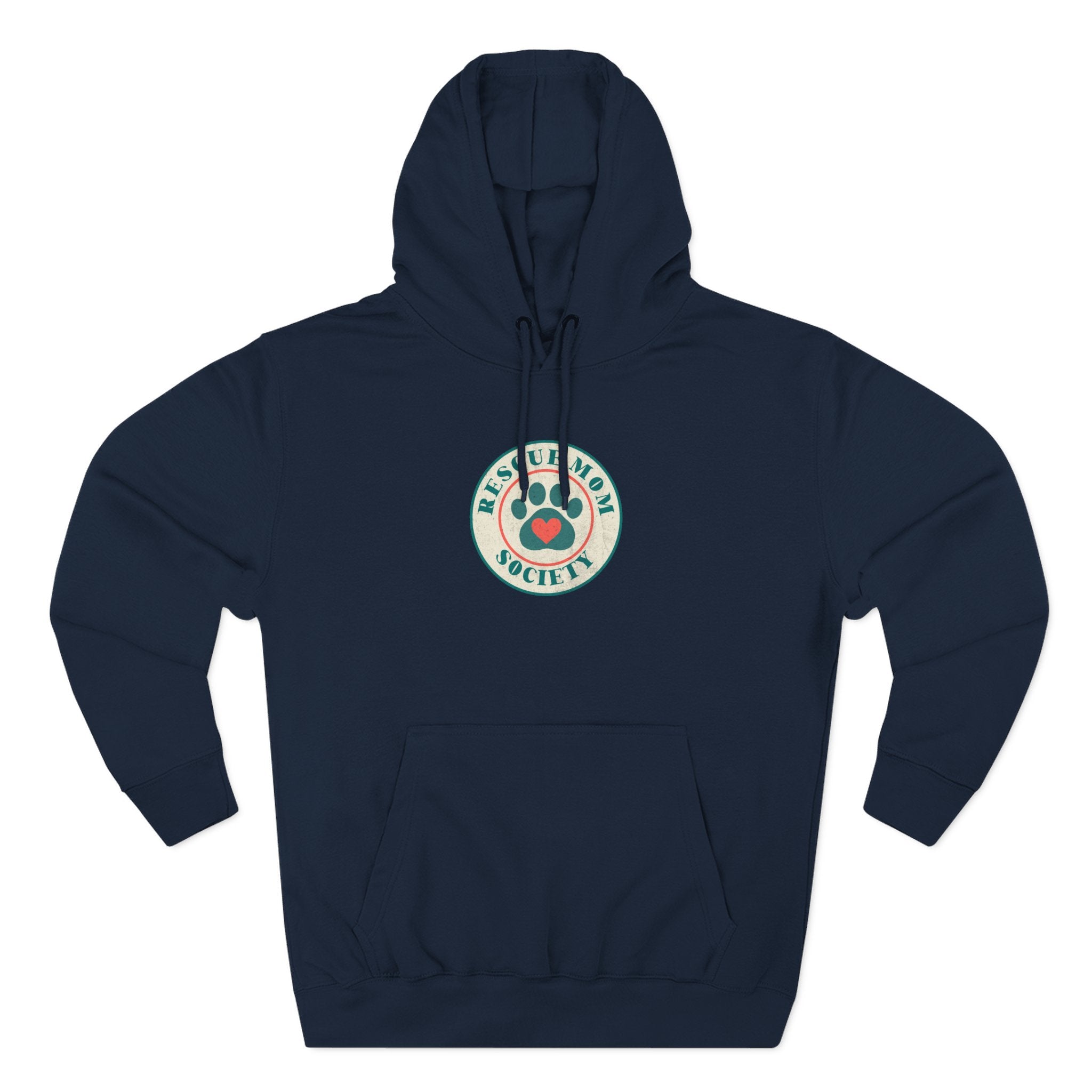 Rescue Society Retro Pet Lover Hoodie - Distressed Graphic