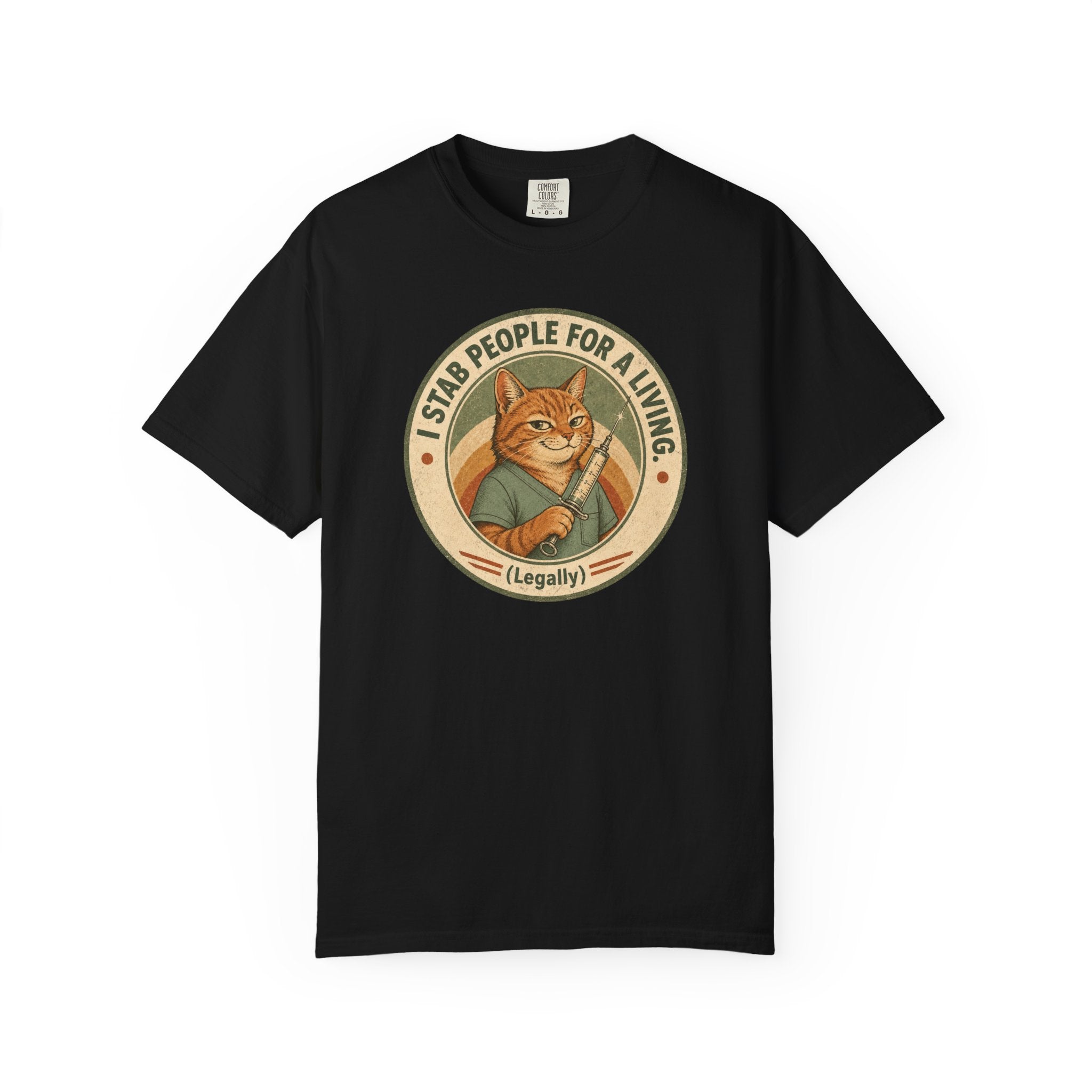 I Stab People For A Living Cat T-Shirt