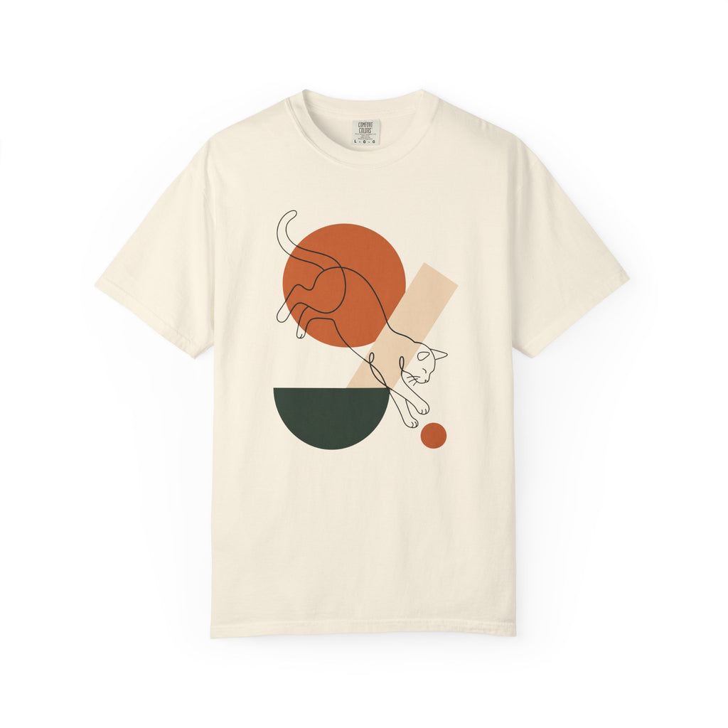 Playful Pounce Cat Silhouette T-Shirt