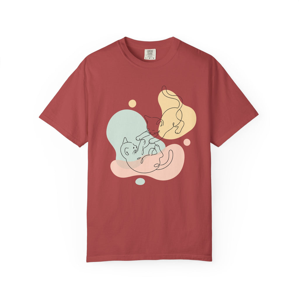 Playful Kittens Silhouette T-Shirt