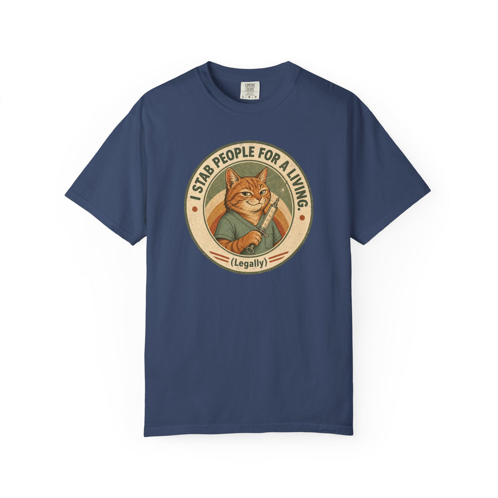 I Stab People For A Living Cat T-Shirt