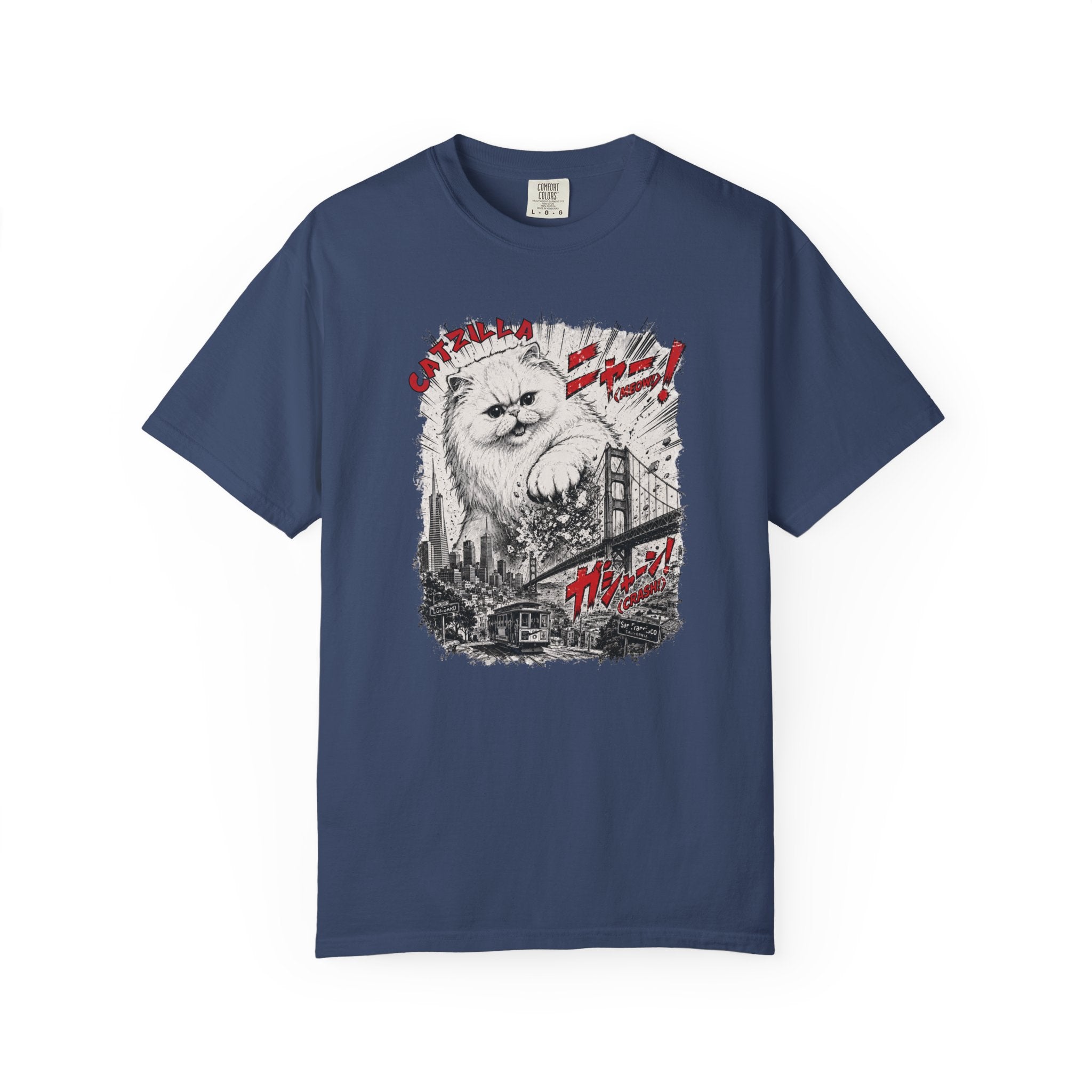 Cat-zilla In San Francisco Cat T-Shirt