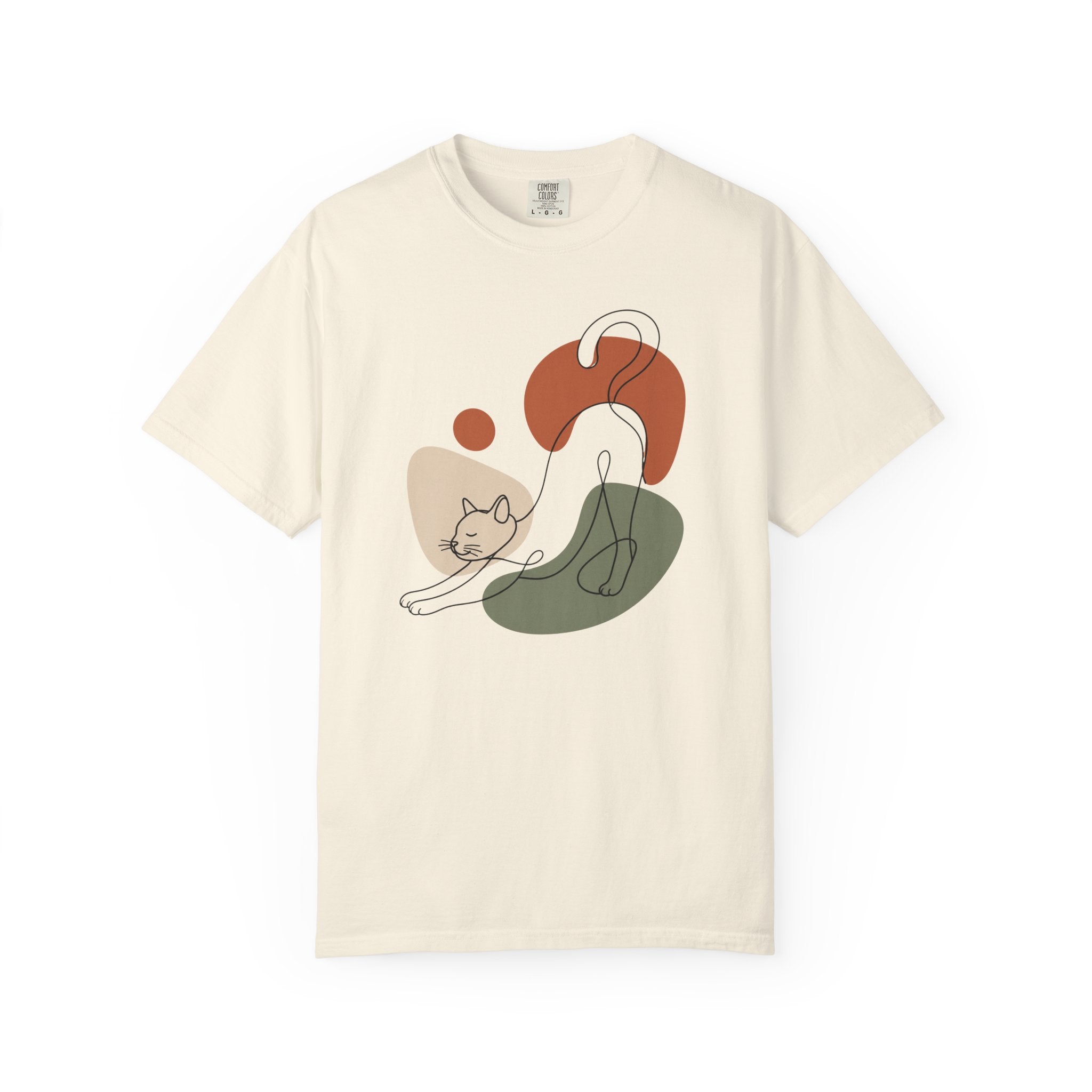 Stretching Cat Silhouette T-Shirt