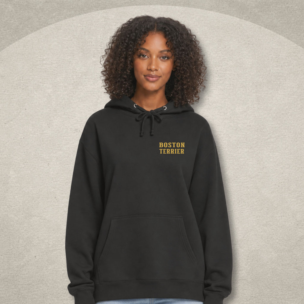 Boston Terrier Badge Hoodie