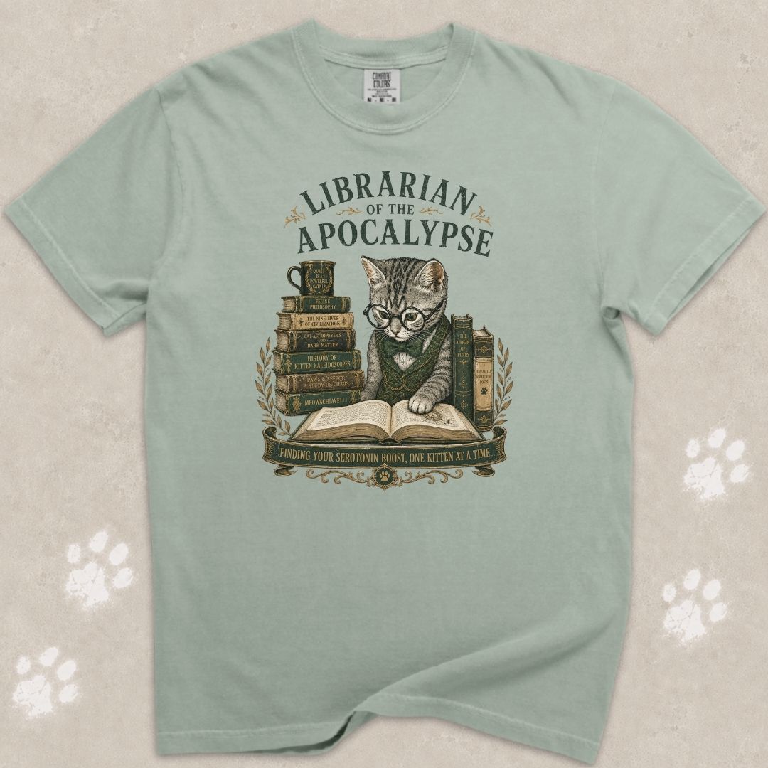 Librarian Cat T-Shirt
