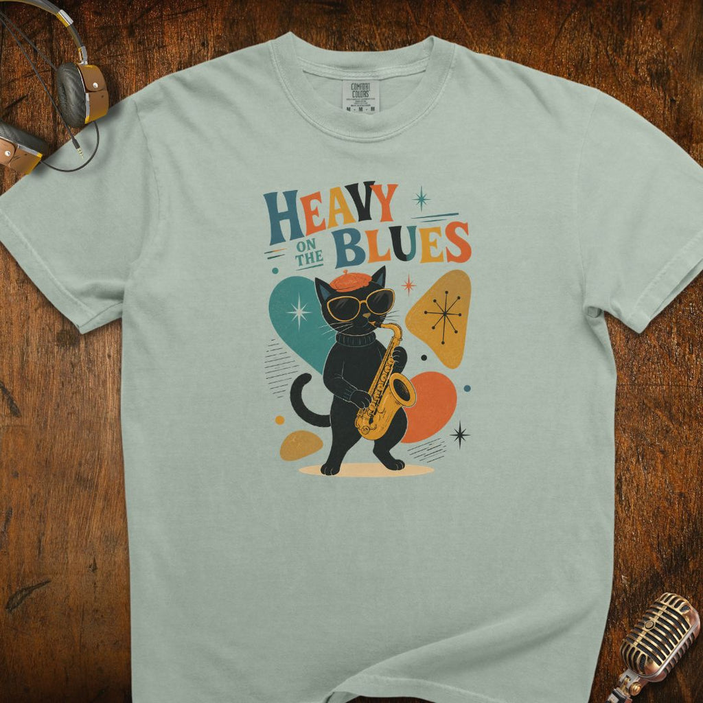 Heavy On The Blues Cat T-Shirt