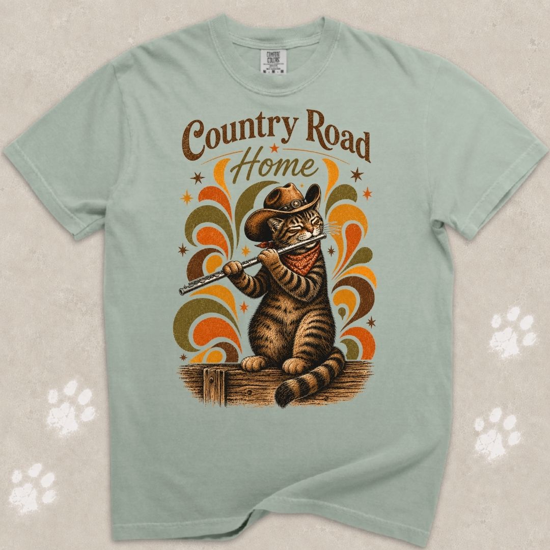 Country Road Cat T-Shirt