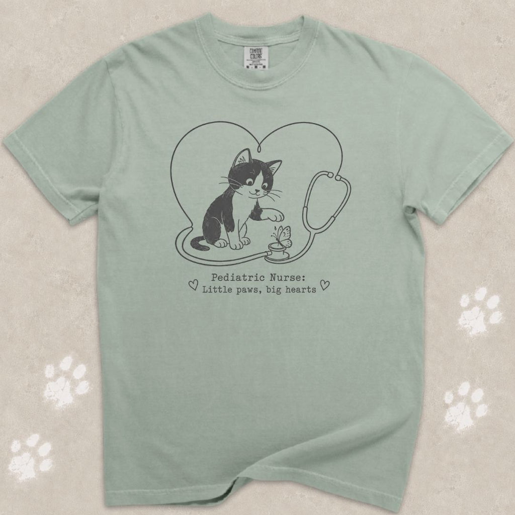 Little Paws Big Hearts Cat T-Shirt