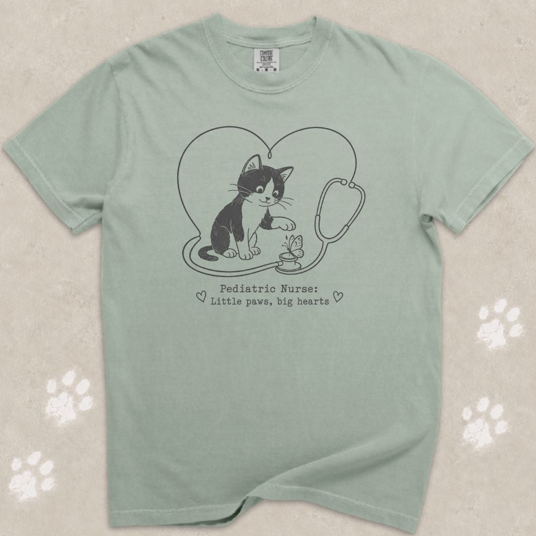 Little Paws Big Hearts Cat T-Shirt