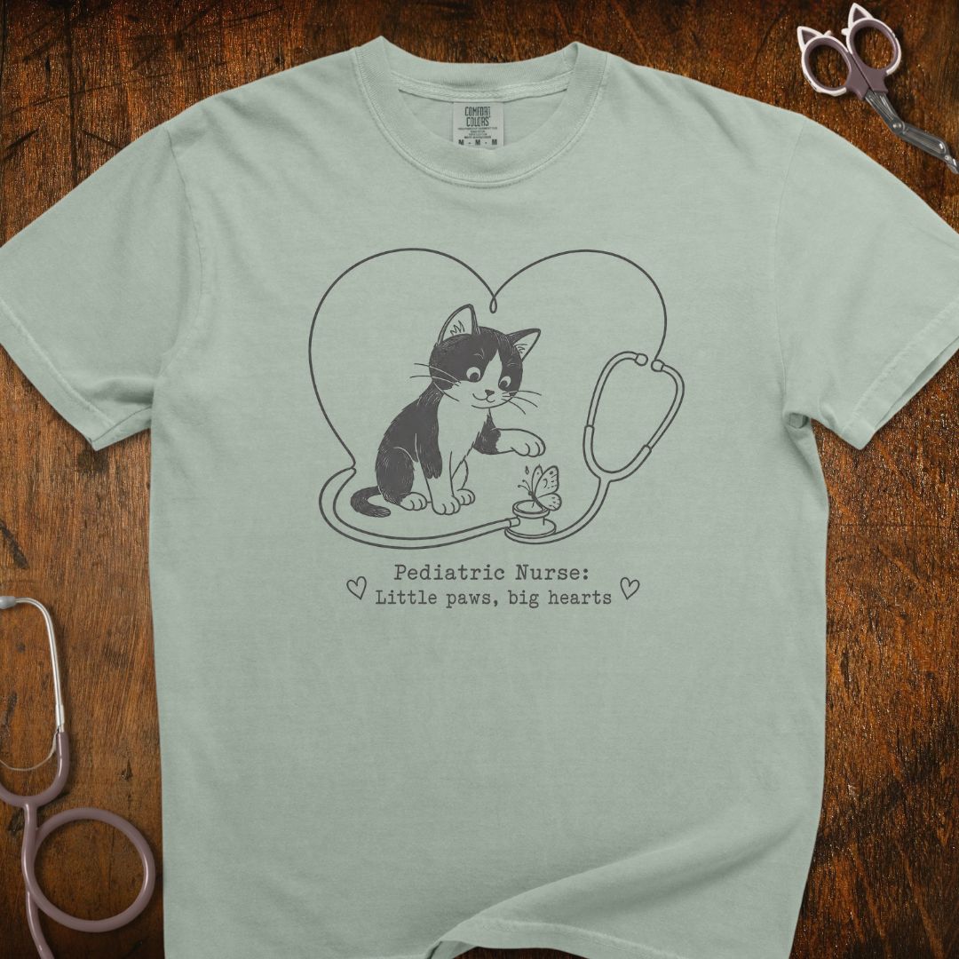 Little Paws Big Hearts Cat T-Shirt