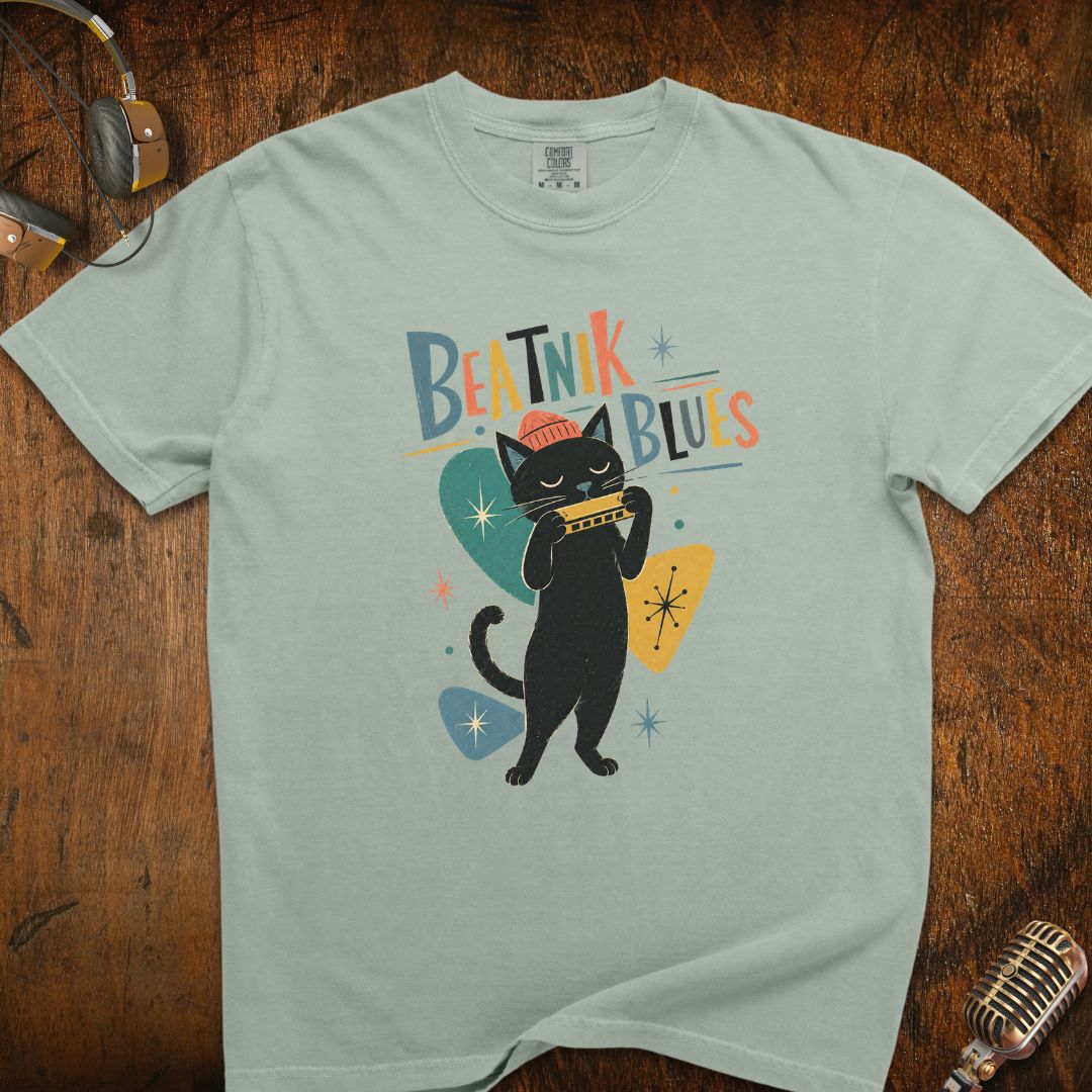 Beatnik Blues Cat T-Shirt