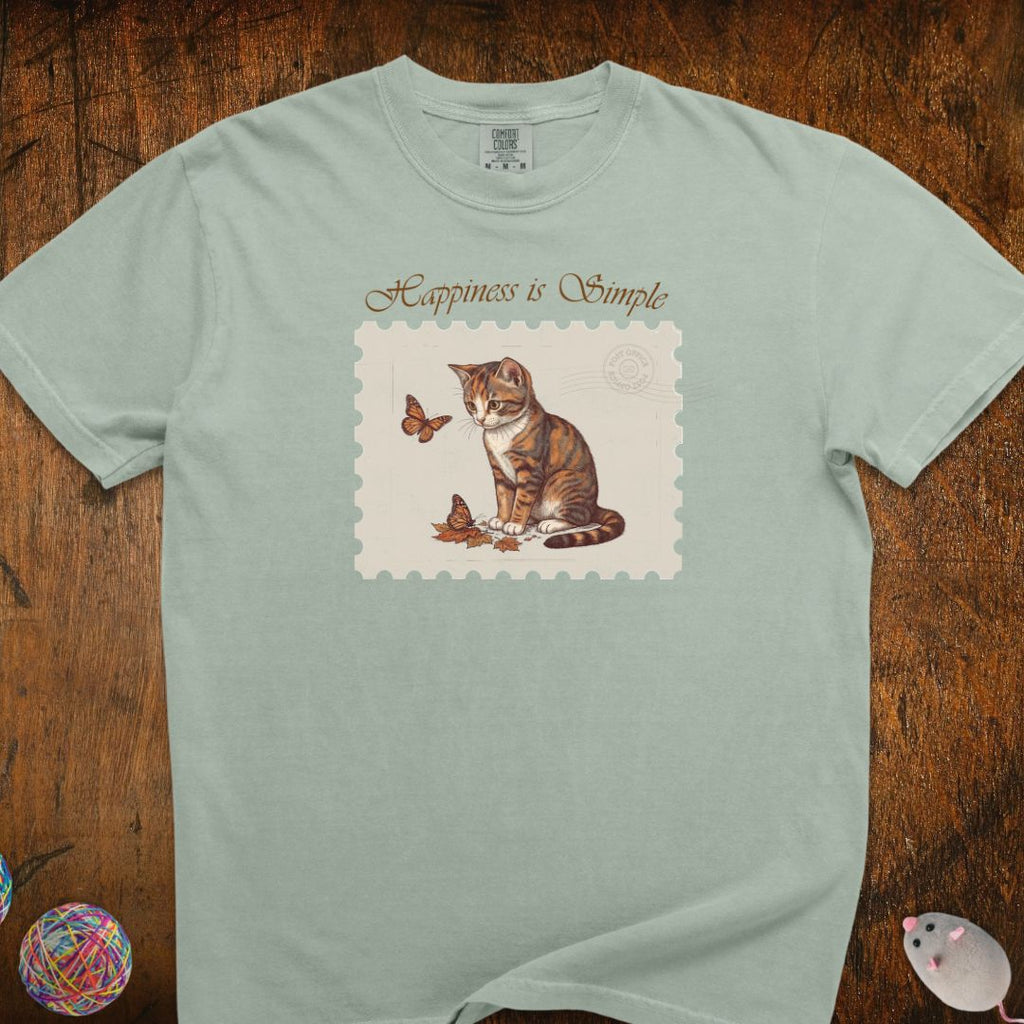 Happiness Is Simple Cat T-Shirt