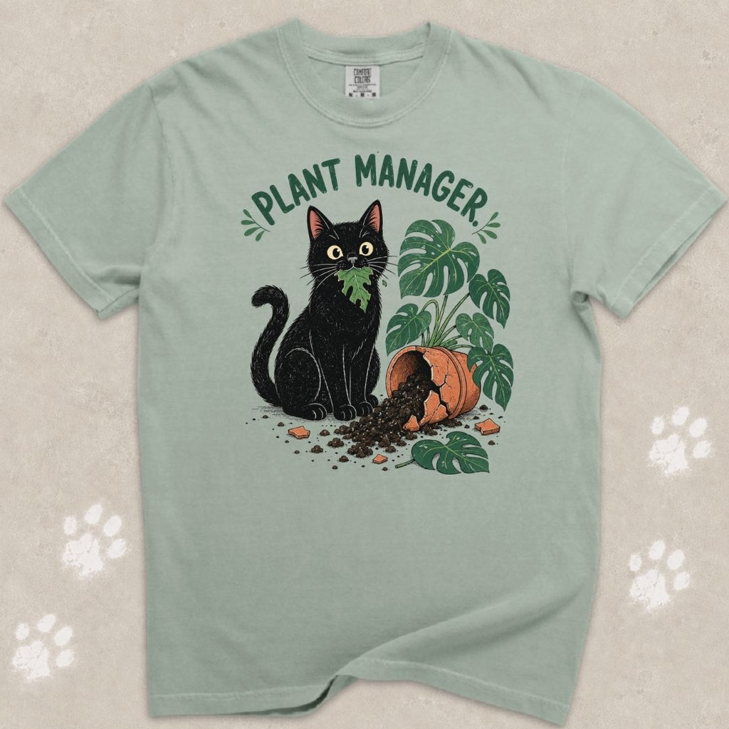 Plant Manager Cat T-Shirt
