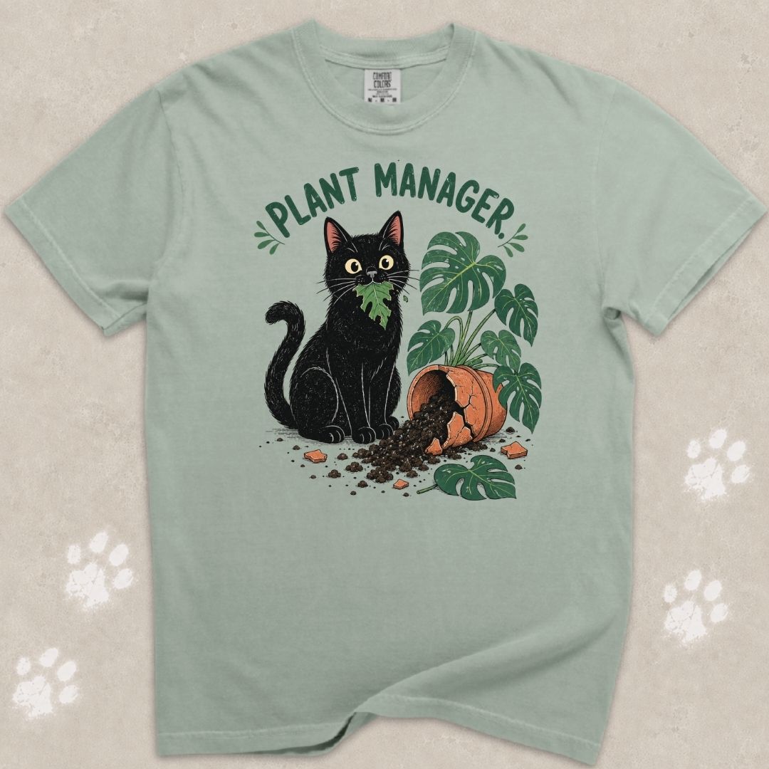 Plant Manager Cat T-Shirt